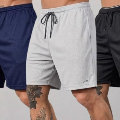 Kit 3 Short Bermuda Esporte