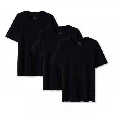Kit 3 Daily T-shirt Feminino - Conjunto de camisetas para uso diário