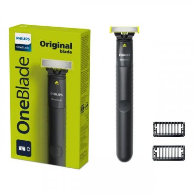 Barbeador e Aparador Philips OneBlade QP1424/10 — 2 Pentes, Sem Fio e À Prova D'Água