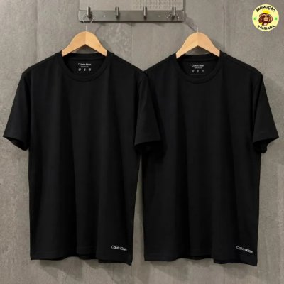 Camisetas Crew-neck Calvin Klein Kit com 2