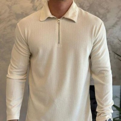 Kit 2 Camisas Polo Manga Longa Masculina