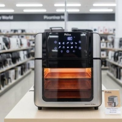 Air Fryer Oven Philco 15l Painel Digital