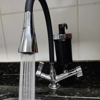 Torneira Gourmet Filtro Flexível Preta Cozinha