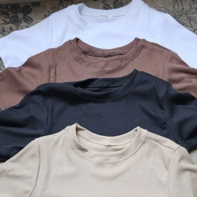 Kit 4 Blusas Ribana Canelado varias cores