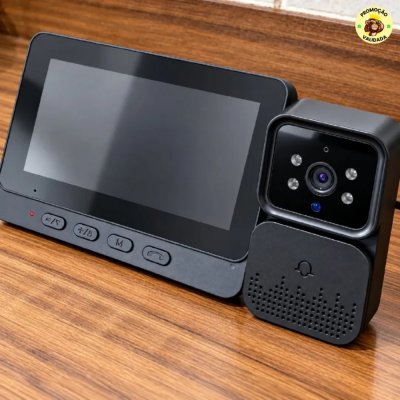 Porteiro Monitor e Campainha com Audio Bidirecional