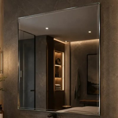 Espelho Mirano Paris 80x60cm — Bisote e Design Lapidado com Suporte