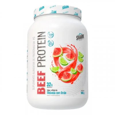 Proteína bovina isolada Shark Pro Whey Beef Zero Lac 900g — sabor Melancia com limão
