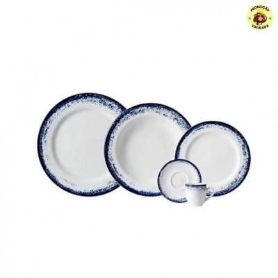 Serviço de Jantar e Café 30 Peças em Porcelana