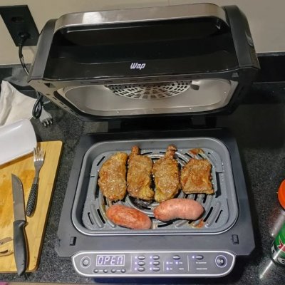 Fritadeira Elétrica Air Fryer 8 Em 1 WAP Barbecue 127V