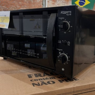 Forno De Banca Elétrico Top48 Fogatti 48L Black 220v