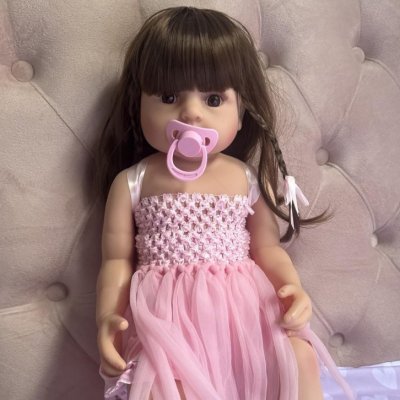 👶 Bebê Reborn 100% Silicone 55CM