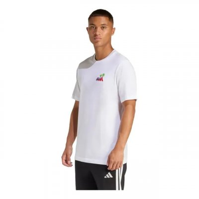 Camiseta Bordado Pequeno Estampa Surf adidas Branco / White M