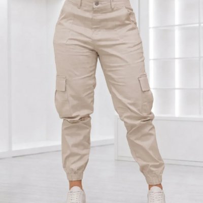 Calça Cargo Jogger Jeans Feminina Premium