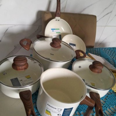 Kit Panelas Inducao Antiaderente Ceramica