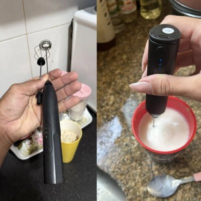 Mini Mixer Misturador De Bebidas Elétrico 2 Em 1 Portátil