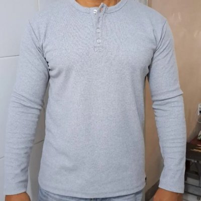 Camiseta Henley Slim Fit