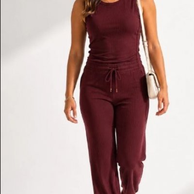 Kit Calça Wide Leg Pantalona + Regata Plus Feminino