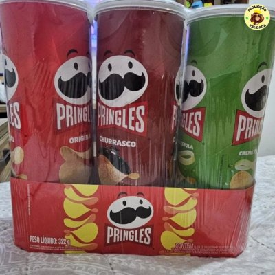 Pringles Pack Promo Salgadinho de Batata Frita 3 Sabores