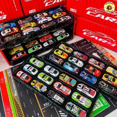 Maleta 48 Carrinhos Tapete Pista 40x60 Estacionamento
