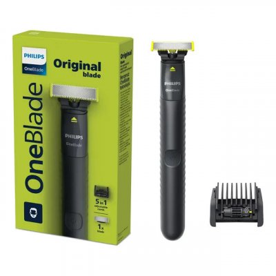 Barbeador e Aparador Philips OneBlade QP1425/10 — Pente 5 em 1, Sem Fio e À Prova D'Água