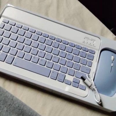 Kit Teclado e Mouse Sem Fio Bluetooth (várias cores)