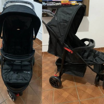 Carrinho de Bebê Cosco Kids Toffy Preto Absoluto