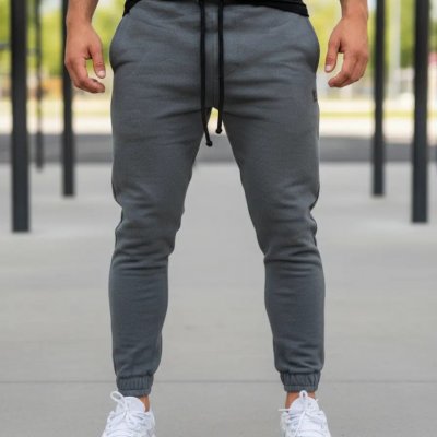 Calça Moletom Masculino Slim Jogger Cinza M