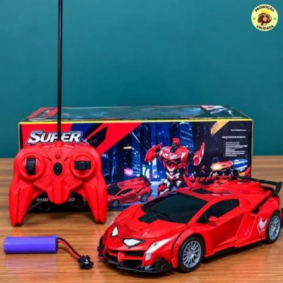 Carrinho de Controle Remoto Robo Transformer Homem Aranha