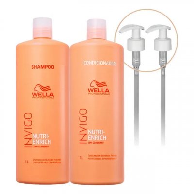 Kit Wella Invigo Nutri Enrich Shampoo e Condicionador 2 L — review objetiva