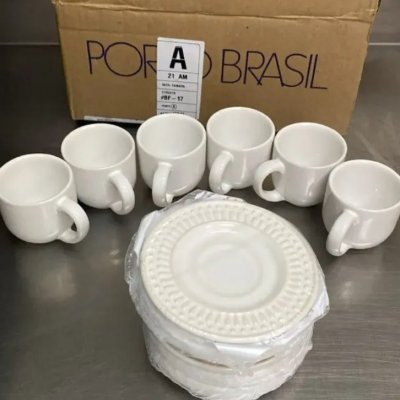 Jogo de Café Porto Brasil Cerâmica 12 Peças 72ml