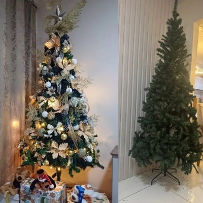 Árvore De Natal 2,10m Fácil Montagem
