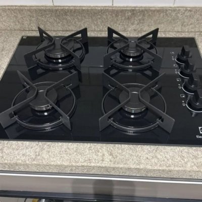 Cooktop 4 Bocas a Gás Electrolux Mesa de Vidro Efficient Bivolt