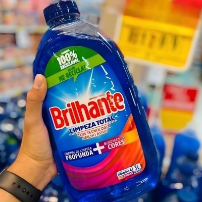 Brilhante Limpeza Total Lava Roupas Líquido 3L