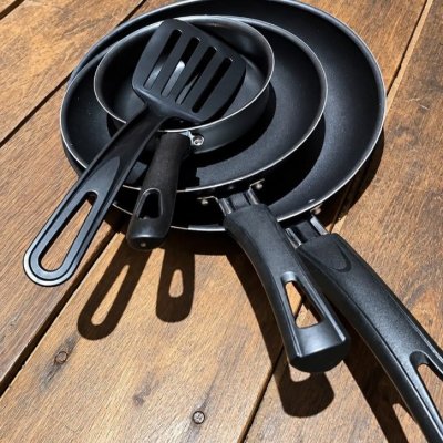 Conjunto De Frigideira 3 Pçs Antiaderente Techflon