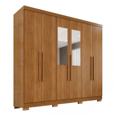 Guarda-roupa Casal Com Espelho 6 Portas 2 Gavetas França Wt - Review