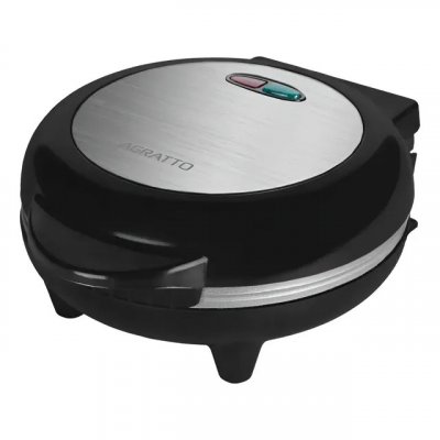 Omeleteira Antiaderente Elétrica Dupla 800W Mr. Cheff Redonda Preta 220V (Agratto Aoip01i-02)