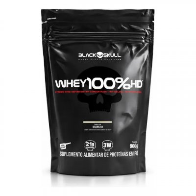 Proteína Black Skull Whey 100% HD em pó sabor Baunilha x 900g