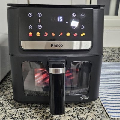 Air Fryer Philco 6,5L Visor Glass 127V