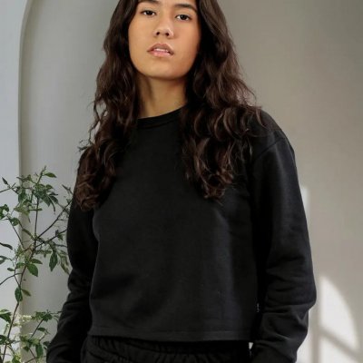 Blusa Moletom Cropped Feminina