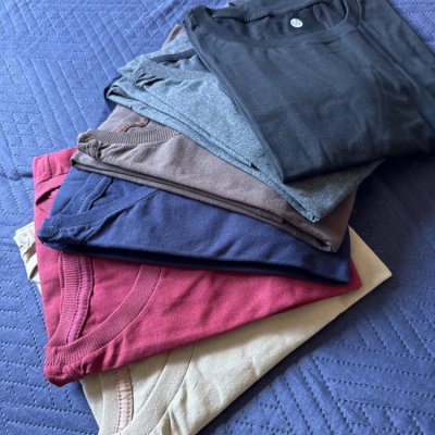 Kit 7 Camisetas Básicas Masculinas Algodão