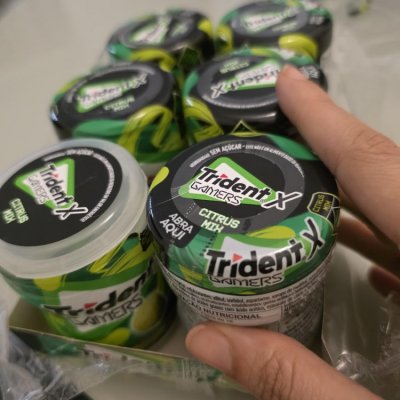 Chiclete Trident X Gamers Citrus Mix - Caixa 6 unid