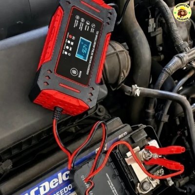 Carregador de Bateria Automotiva Portatil 12V 6A