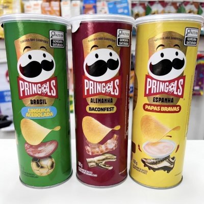 Salgadinho Pringles Tripack Especial Futebol