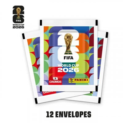 Copa do Mundo da Fifa 2026™ Kit com 12 envelopes de figurinhas Panini — Capa Mole