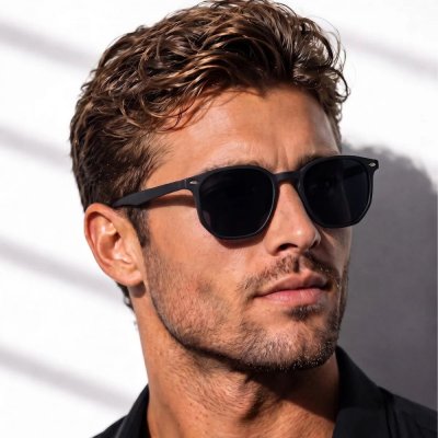 Óculos de Sol Masculino Unissex Preto Premium