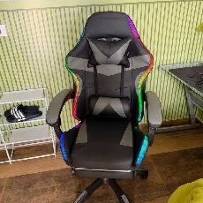 Cadeira Gamer com Bluetooth e Fita de LED 128 Cores
