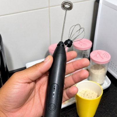 Mini Mixer Misturador De Bebidas Elétrico 2 Em 1 Portátil