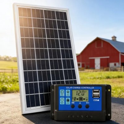 Painel Placa Solar Fotovoltaica 30w 12v Inmetro Controlador Aluminium 18v — análise prática