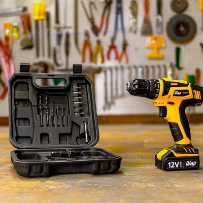 WAP Parafusadeira e Furadeira 12V com Kit