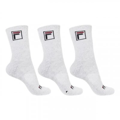 Kit Tripack Meia Fila Cano Alto Fbox Masculina Branca Logo 39-43 — 3 unidades